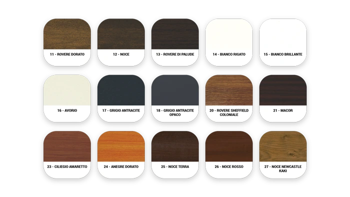 Campionario Colori PVC & Legno